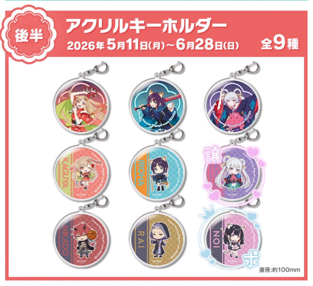 交換】超かぐや姫！ ラウンドワン ラウワン コラボ 特典: アクリル