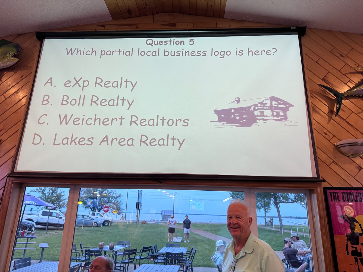 BollRealty's tweet photo. Beach Bums Trivia Tonight......That was an easy one! https://t.co/k7rQqO0qIn