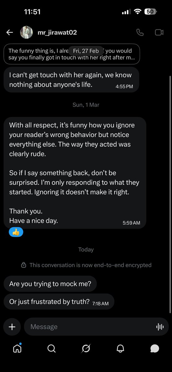 mrs_author01's tweet photo. Using a fake account @mr_jirawat02 to randomly message me again only proves how obsessive and unreasonable ShashiGautam666’s behavior has become☺️ https://t.co/nrPYZToaKs