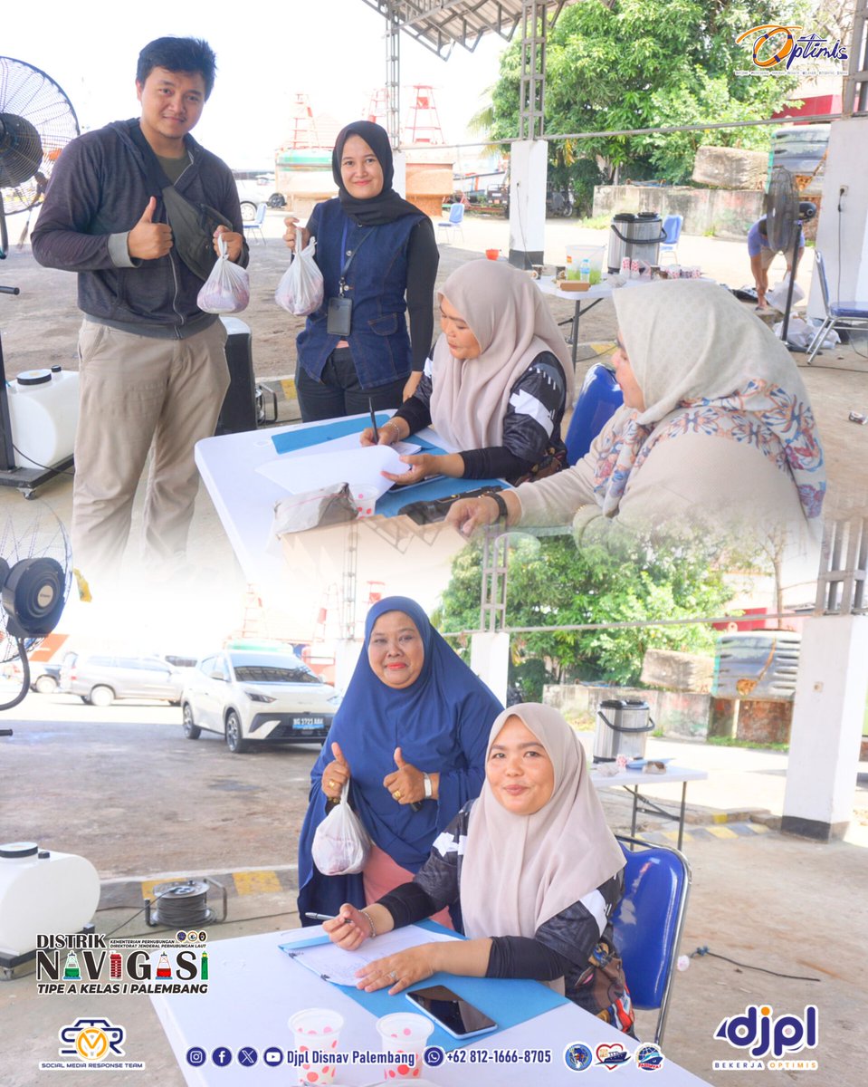 DisnavPalembang's tweet photo. Wujud kepedulian sosial, Disnav Palembang menggelar pemotongan &amp; penyaluran hewan kurban di Dermaga Kantor Disnav Palembang (28/05).

​Acara dibuka oleh Kepala Disnav Palembang, Ibu Dr. Een Nuraini Saidah, SS., MH, didampingi Kabag TU &amp; karyawan. Semoga berkah! ⚓️ https://t.co/22NzXpyaGh