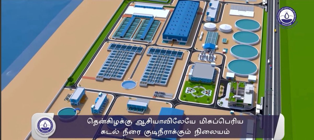 UpdatesChennai's tweet photo. Status of India's largest and world's 8th largest 400MLD Desalination plant being built at Perur. Chennai would get 700+ MLD of drinking water just from
desalination when it's complete... #Chennai #Projects 🏗️🚰💧 https://t.co/qhCWXFhBjV