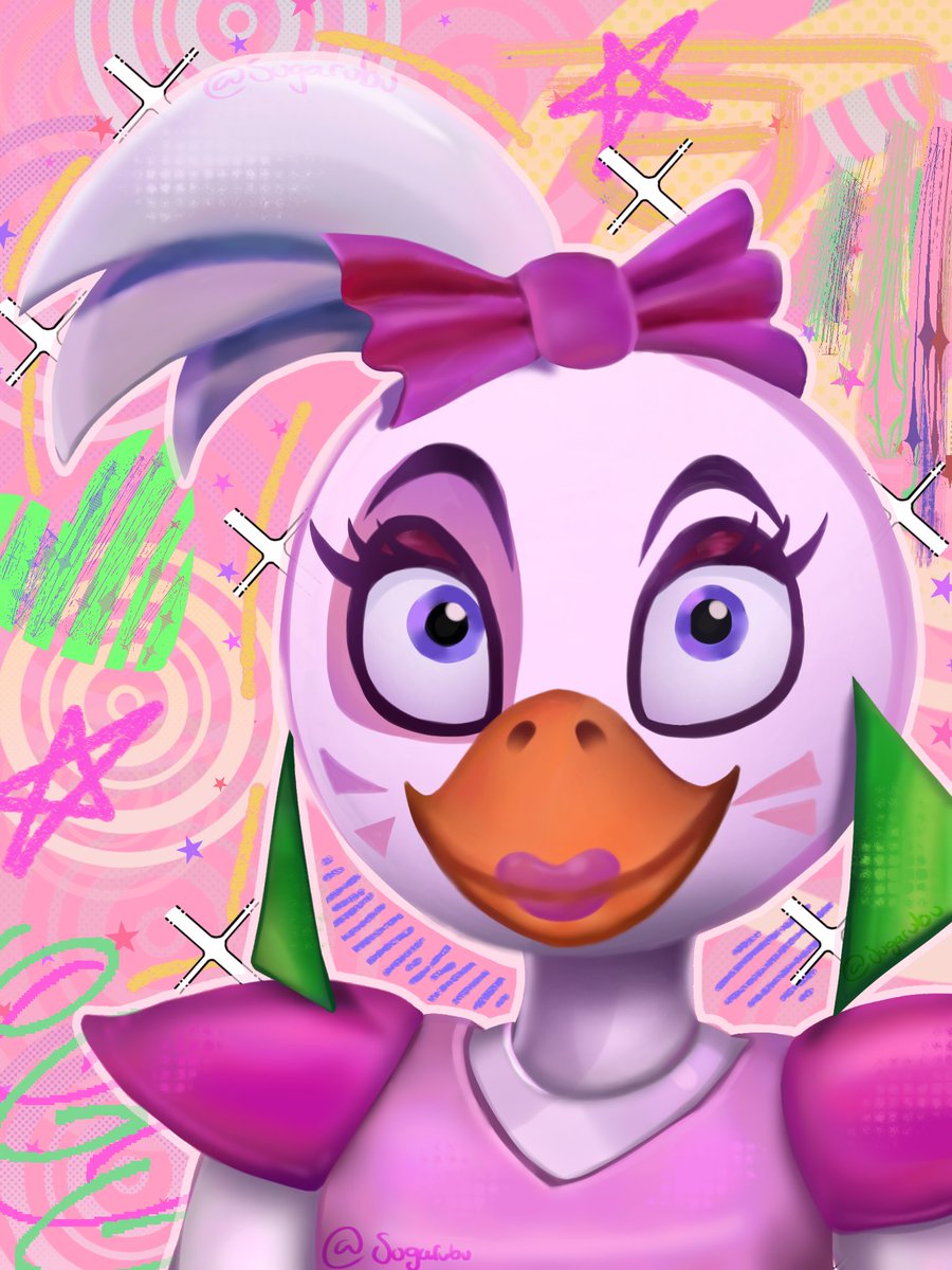 sugarubu's tweet photo. the one and only.. 

Glamrock Chica ✨

#glamrockchica #fnafart https://t.co/IpLflCfYjS