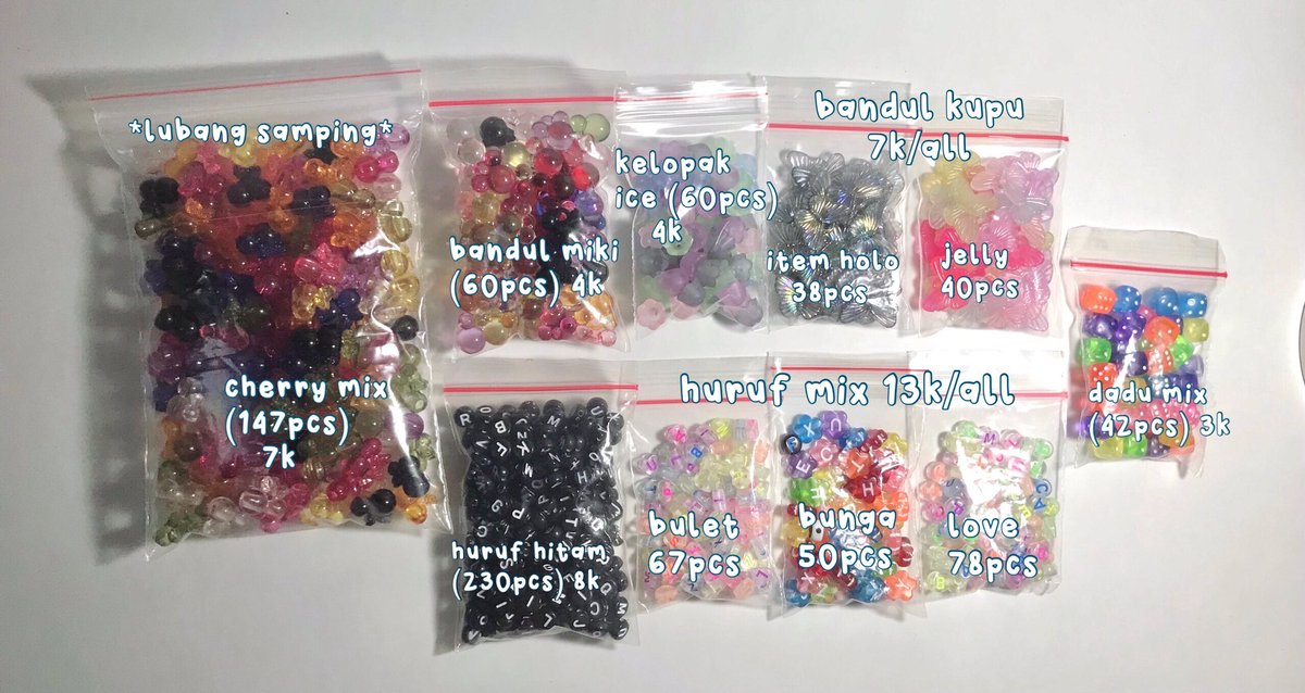 luvryjake's tweet photo. [PART 4] wts preloved manik-manik/beads
✅details &amp; price on pict (inc adm oyen)
🏡jakarta timur, ina https://t.co/KnscuSJezY