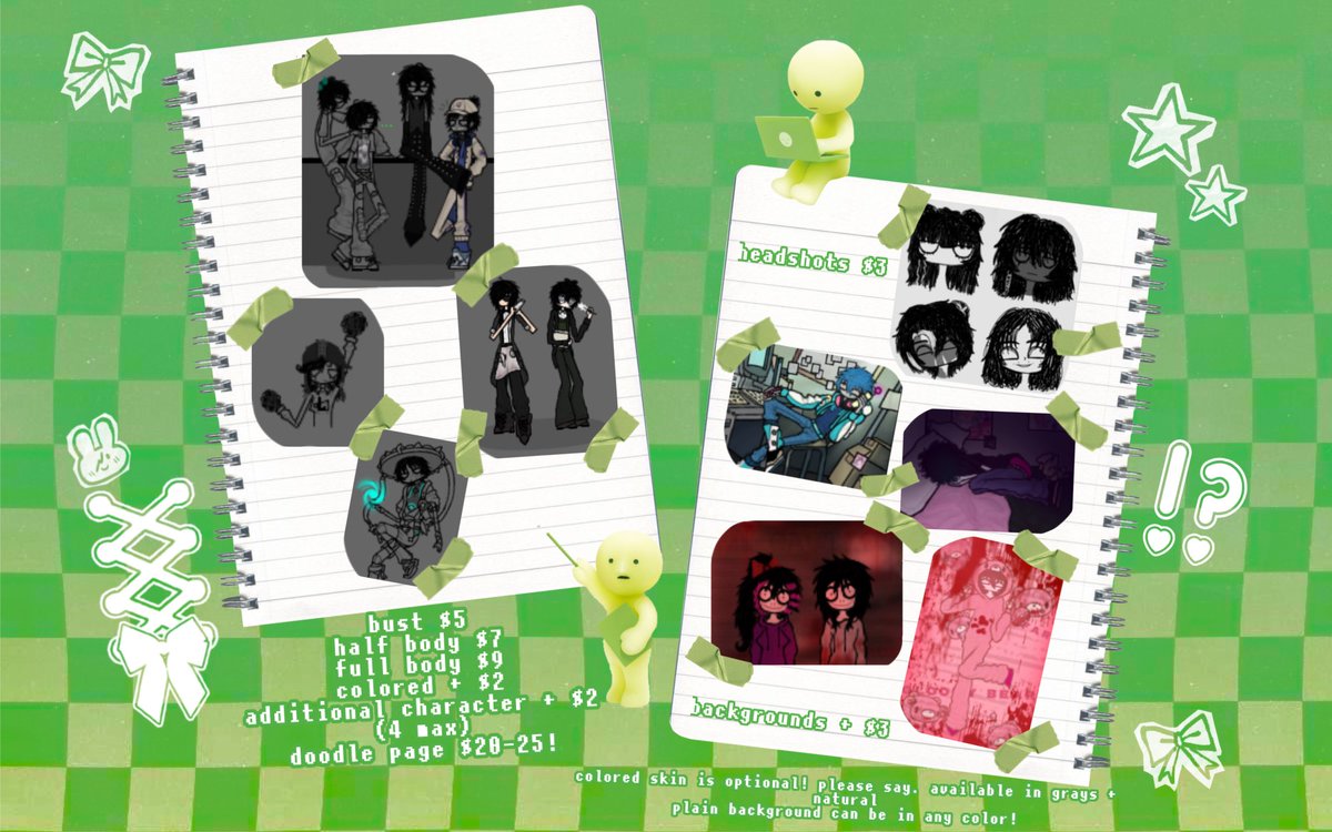 loserscenemo's tweet photo. im so inactive here… oops (｡•́︿•̀｡) but comm sheets updated! dm for information 𑣲 https://t.co/NreHuUtKa2