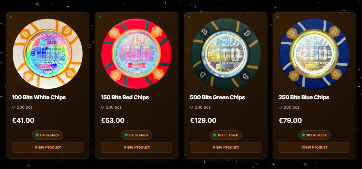 MrCryptHODL's tweet photo. Ladies and Gentlemen, GM!🐸

The weekend has come! Finally, some free time. I’ll answer all your emails this weekend!

Bitcoin Casino Series II is still available.
White and red chips have approximately 50 pieces per denomination remaining, and blue and green chips have 150 of each denomination! 

Don’t miss your chance to get yours! https://t.co/ISaB64bRyc

Wishing you all a wonderful Saturday ! 
#Bitcoin #BTC #BitcoinArt