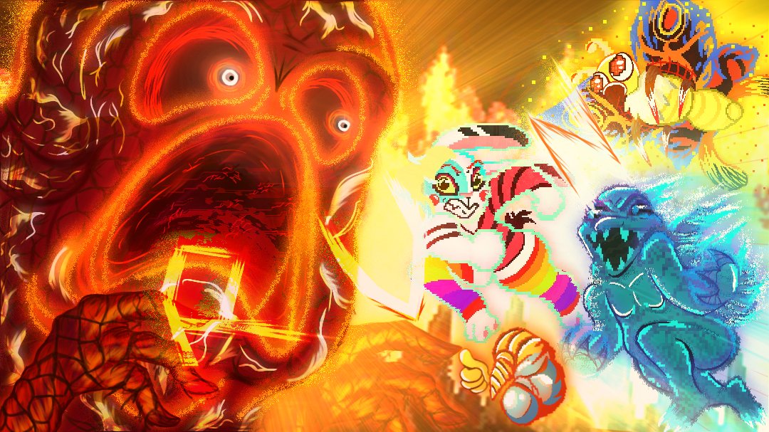 Fluffycum01's tweet photo. Ya Terminé mi Nueva Miniatura para cuando tenga la oportunidad de editar y Subir a Youtube mi Gameplay completo de FNF MONSTER OF MONSTERS TRANCE ATTACK 🤟😼🔥
R.U.N
Gracias por Crear este Increíble Mod que ame😻
#FNMOM #godzillaart #Redkiller #monsterofmonsters #artㅤㅤㅤㅤ https://t.co/T636cr6cXB