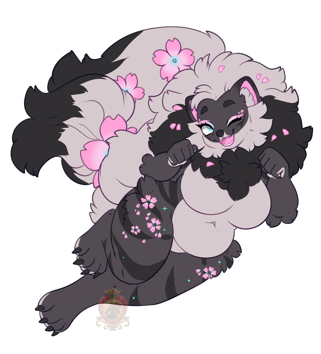 EmpressPua's tweet photo. Recent stream commission for KitsuneSpirit! 🌸💙 https://t.co/KFameNUOmh