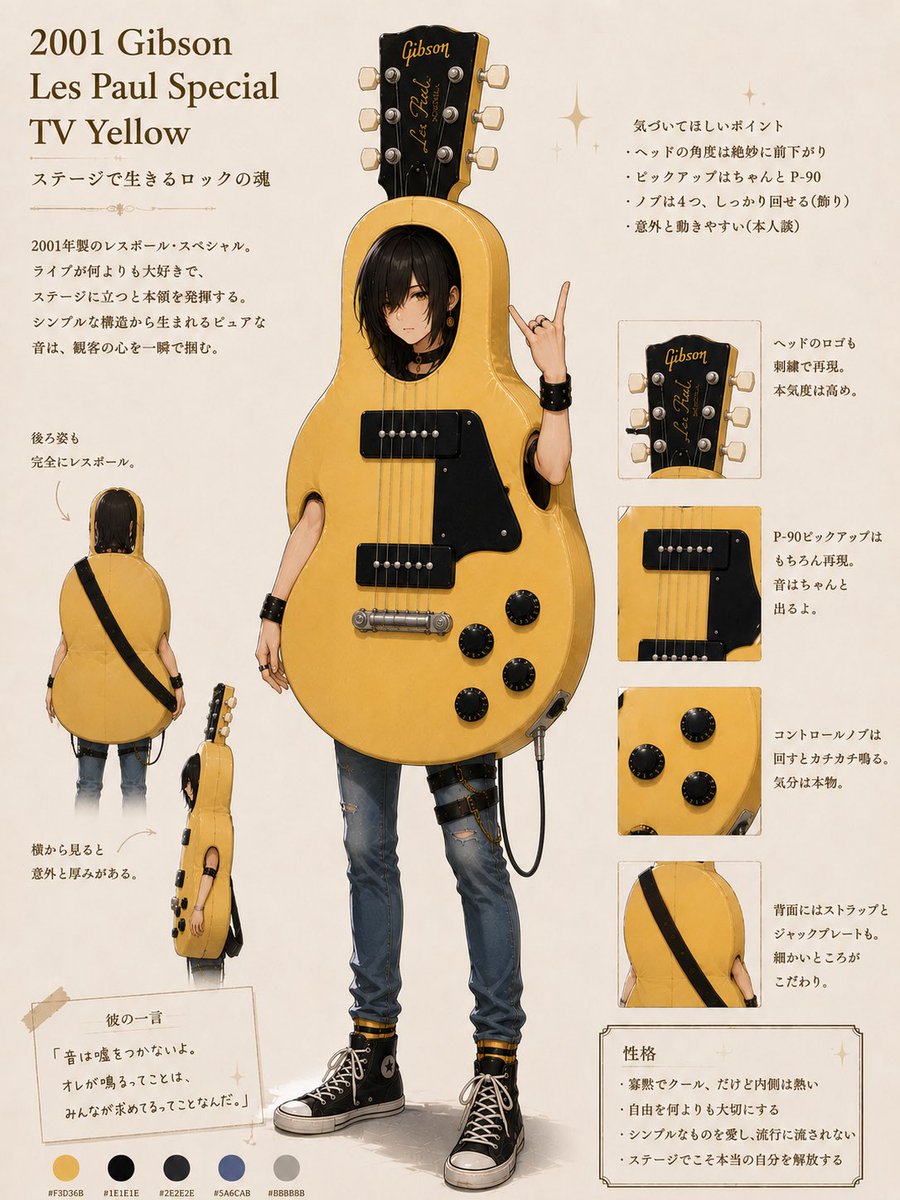 LPS_DC30's tweet photo. #マイギター擬人化

自分をギターにしてくれって言ったらこうなった🍞 https://t.co/Rm80l9BqSp