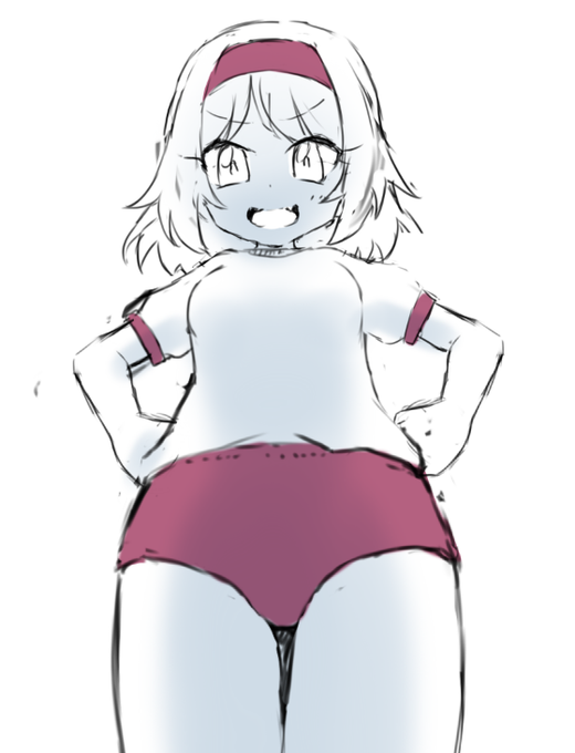らくがきだけどこの子描くの楽しくなってきた 