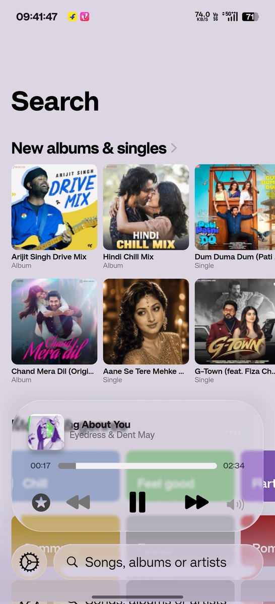 Liquid Audio Player Liquid Glass Music Player in Android. Looks Cool af.