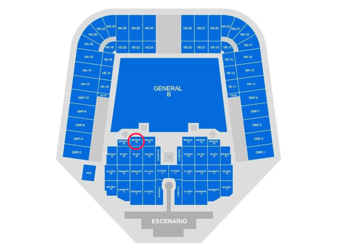 areeamb's tweet photo. @only4matilda Vendo 1 boleto en Bronce 34, fila 3, asiento 23. Al precio que me costó ($2,579) o podemos negociar(: https://t.co/GXzhGPn9gh