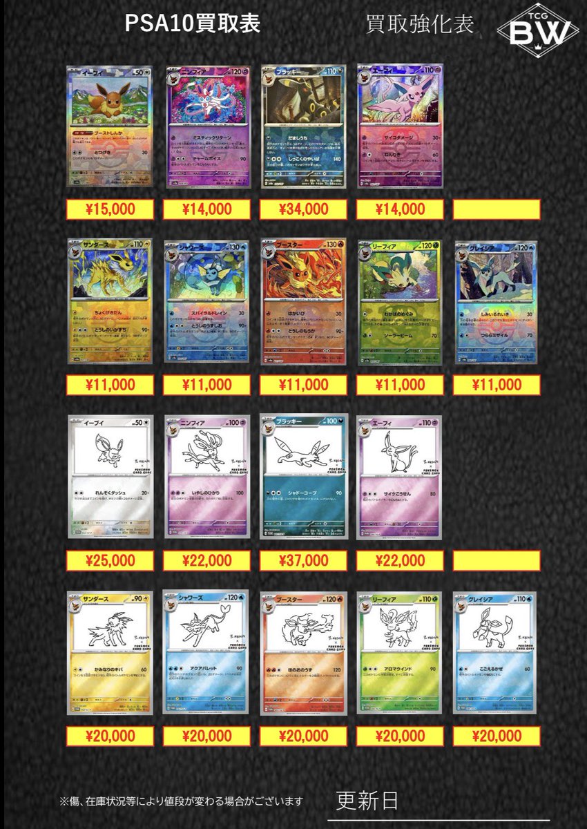 PSA10 ブイズ系統