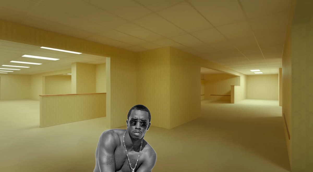 DingbatMcsquire's tweet photo. The real backrooms movie should be about the Diddy backdrooms: https://t.co/KzWcX9UcWG