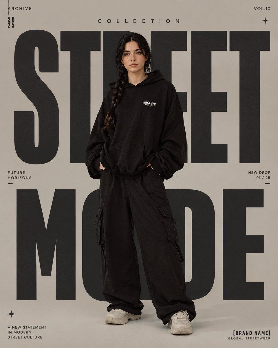 High-Fashion Editorial Magazine Poster