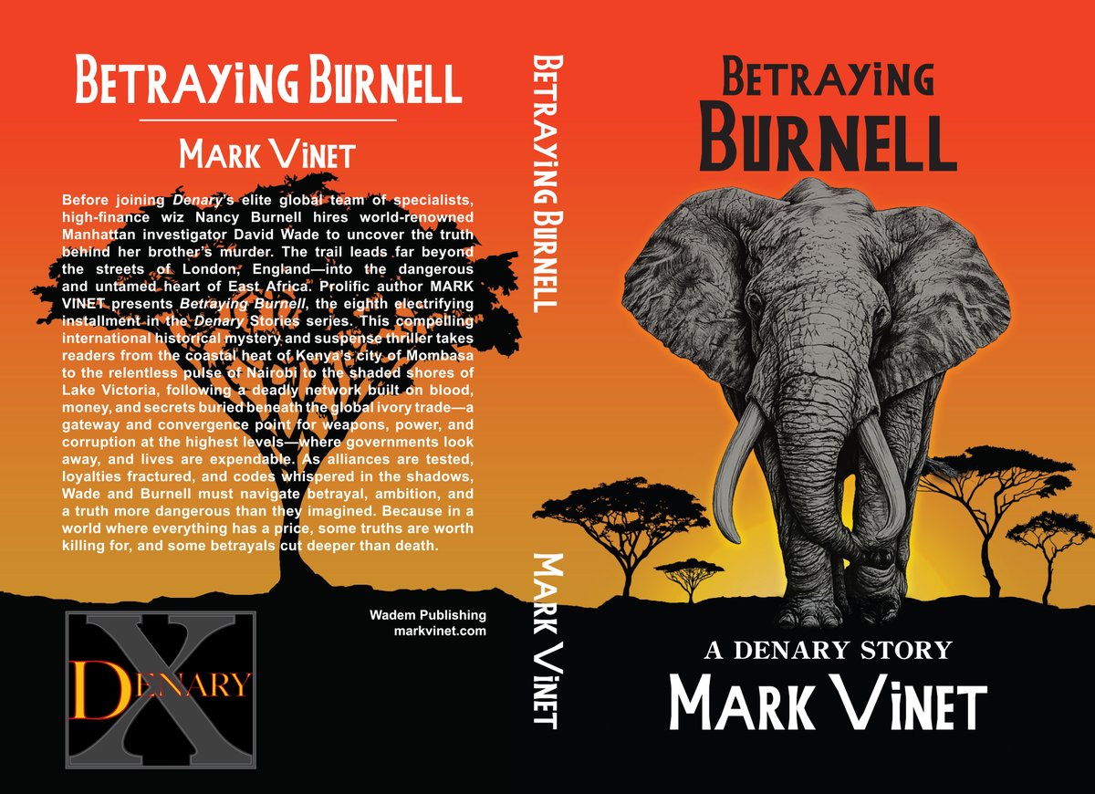 DenaryNovels's tweet photo. NEW Denary Story – BETRAYING BURNELL by Mark Vinet – Thanks to the many Libraries, Schools, Book Clubs &amp; Virtual Reading Groups around the world for selecting Denary books, it's much appreciated📚 BOOK Eight of the Denary Story series is now available at https://t.co/eb0Rt3k3wI📖 https://t.co/e9i98Cdf1u