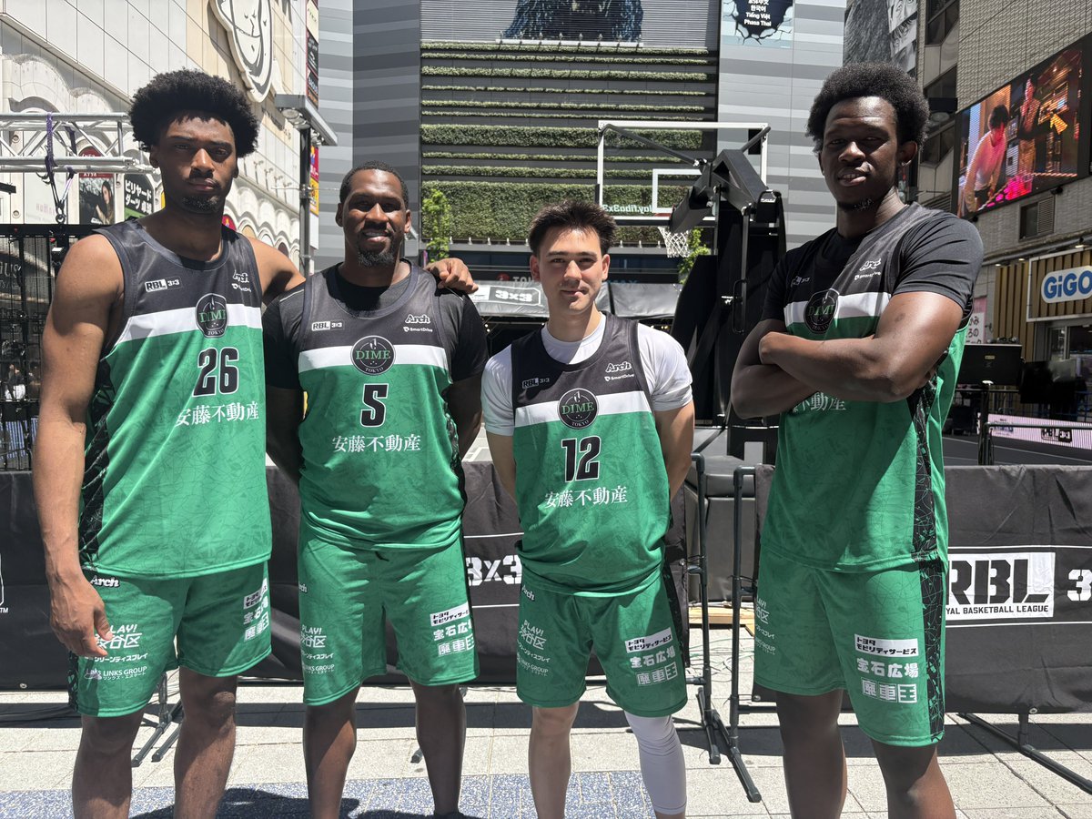 DIME3x3's tweet photo. RBL Round.1 SHINJUKU Round

ロスター4人が揃いました💪
応援よろしくお願いします！

＜スケジュール＞
30日
16:20- GAME① vs CHIBA SKYWINGS
18:15- GAME② vs SHONAN SEASIDE

＜ライブ配信＞
https://t.co/XVkBqApMka

#RBL https://t.co/VUatQSMABh