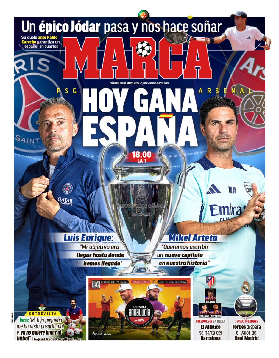 alinroberto's tweet photo. La portada de @marca , no pierden, conformismo. https://t.co/mrRPsjRPGN