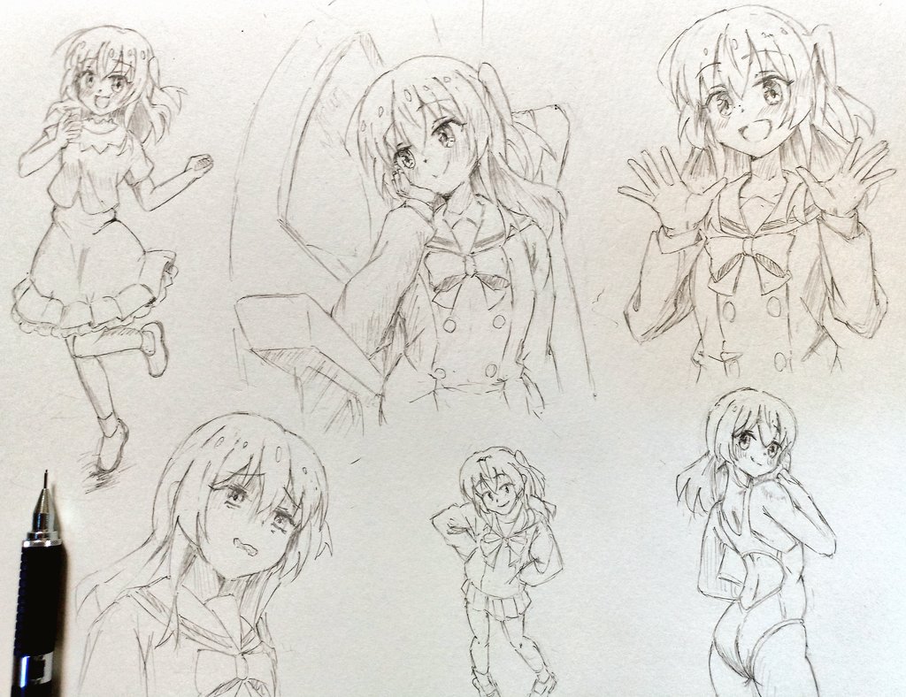 sim@お絵描き練習中evo tweet media