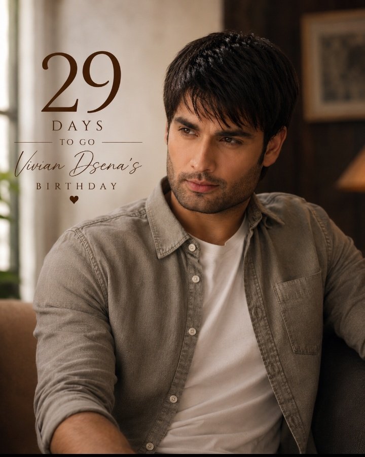 YMehrajuddin's tweet photo. “The charm, the aura, the magic — 29 Days left to celebrate it all. ✨”#VivianDsena https://t.co/0E7R35Xj05