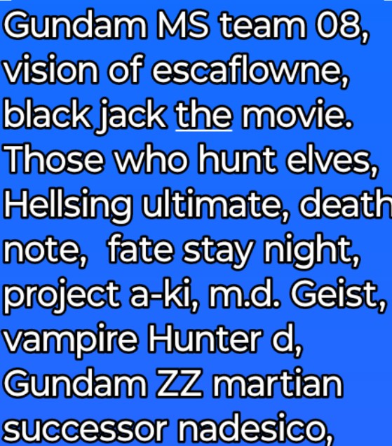 DWashington999's tweet photo. Folks wanted to know what titles I liked about at my Lost Anime Gems panel @ @MomoCon  mostly about titles turning 20, 30 or 40 years old. So here they are. Simon, and project a-ko (typo) https://t.co/69aJE1WmIi