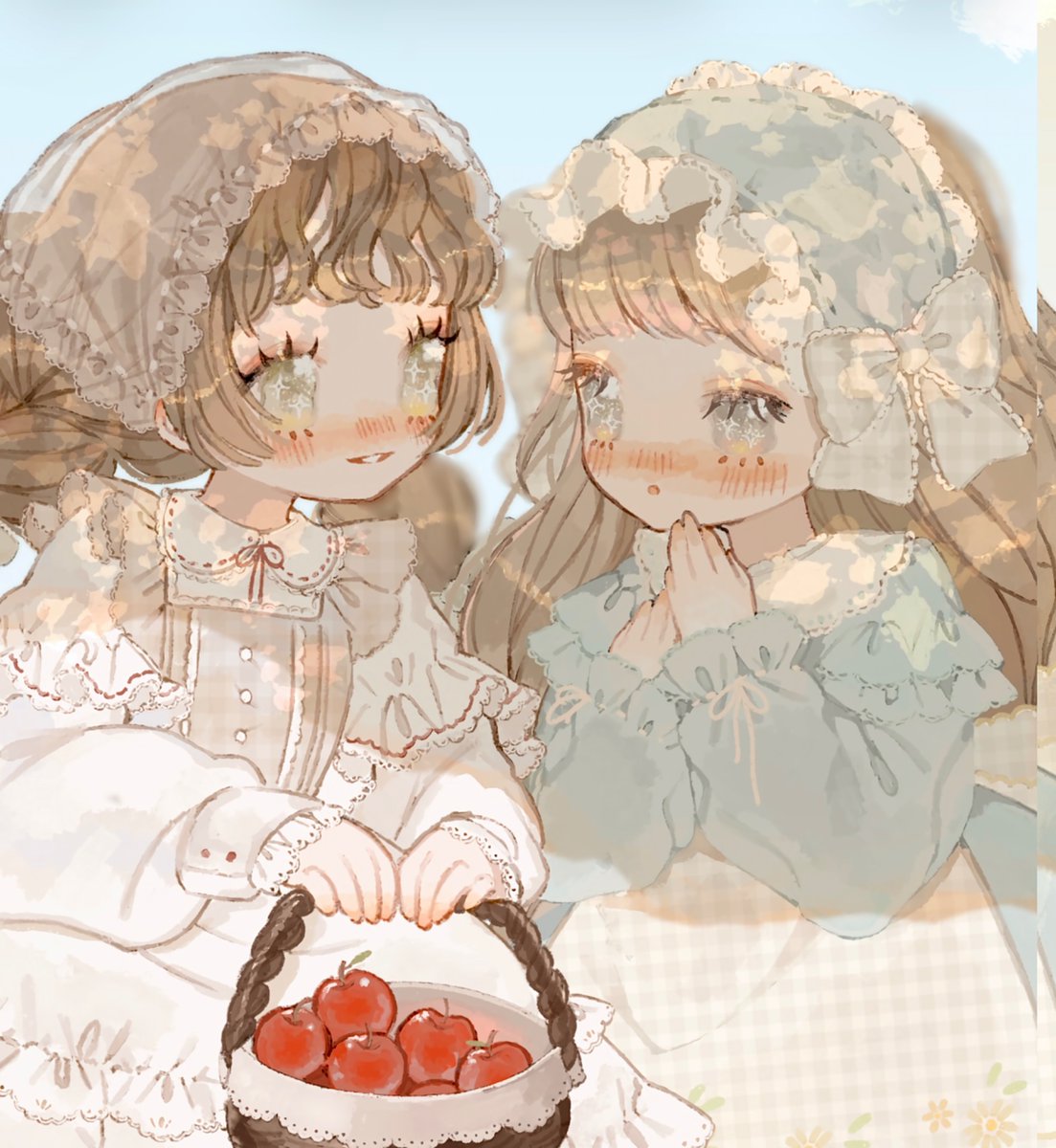miilu_dayo's tweet photo. 【ママに秘密で、りんご摘んで食べちゃお？】 https://t.co/g2WKFwuArg