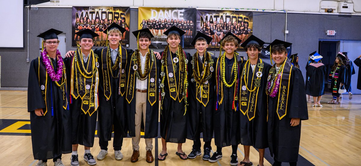 matadorbaseball's tweet photo. A great, tight knit group of young men.  Future is bright for all nine

Your 2026 grads!  Good luck boys

#carpediem https://t.co/RqYVd972QN