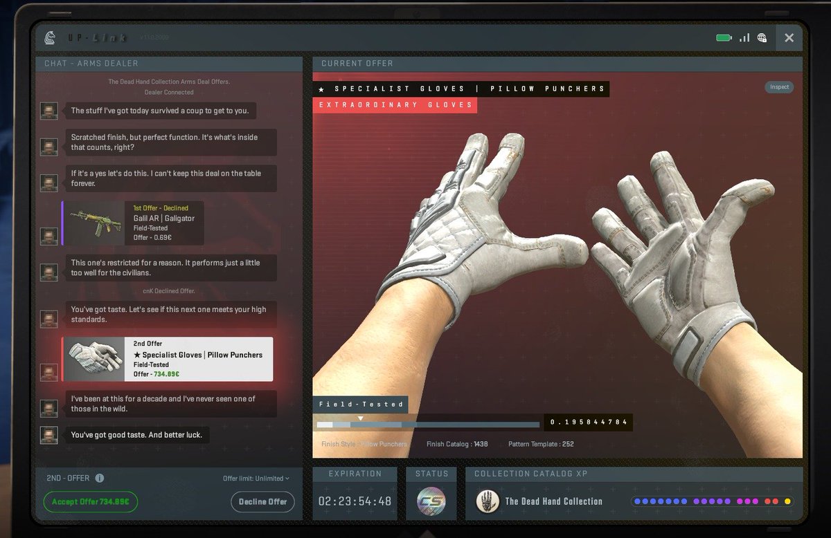 cnk_cs's tweet photo. oh well guess they be gone in 2 days 🫡
or does anyone want to pre buy them  id love to take them my self but idk about spending 740 on em they are my fav gloves lol at  least i finally hit gloves https://t.co/3AEtceBLU9