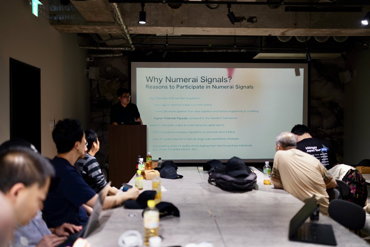 NumeraiCoE's tweet photo. 1145-1215: [ 日本語/JP ] - @numerai Signals の開発状況 by @pegion_HOLE https://t.co/W1KJ3aHKAN