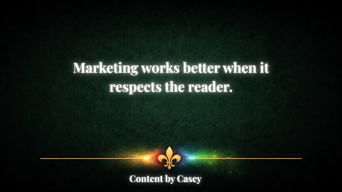 ContentbyCasey's tweet photo. Marketing works better when it respects the reader. 
#onlinemarketing #digitalmarketing #accesstojustice #legalmarketing #lawfirmmarketing #digitallegalcontent #contentbycasey https://t.co/j9tXyslHkH