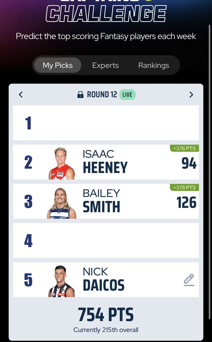 BarneyDaddy's tweet photo. haha now #1 is glitched out as well. Can you pls put Gawn and Bont in for me 😿 https://t.co/TjlKJacey8
