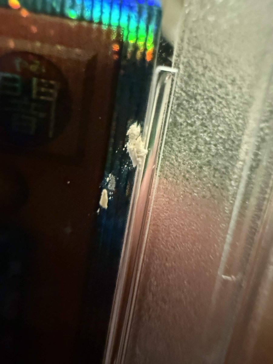 Rhymestyle's tweet photo. Got another order I sent in months ago back and...
@PSAcard is there reason yall left crumbs or whatever the fuck this is in the slab? What even is the fucking point of the "QA process" that y'all do???? LMFAO this shit is disgusting

yall are some fucking clowns https://t.co/mrRRgQ3qu9