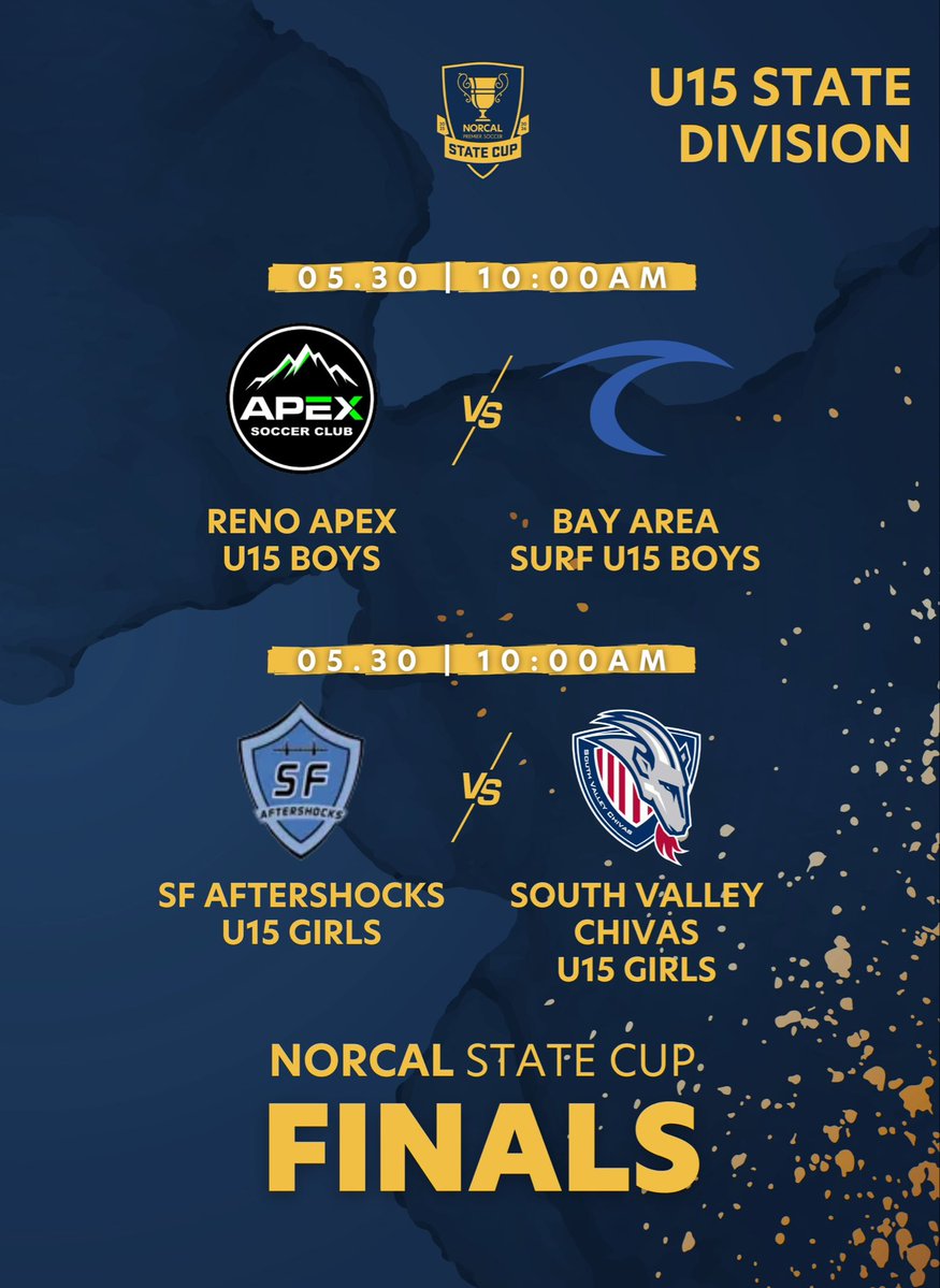 NorCalPreSoccer's tweet photo. For our final Games of the Week post of the year, we’ve previewed all the State Division matchups for you in this year’s U15-U19 NorCal State Cup finals!

Read more: https://t.co/jlJ33Eazyw https://t.co/lc2kQEHO7z