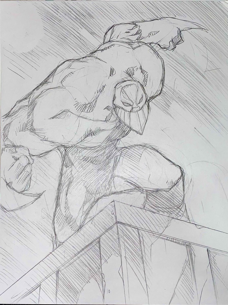 WaywardCrossArt's tweet photo. Here’s a commission of Sam Kieth’s The Maxx done at Motor City Comic Con!! #themaxx #maxx #sketch #comics https://t.co/o2VA2pE5R5