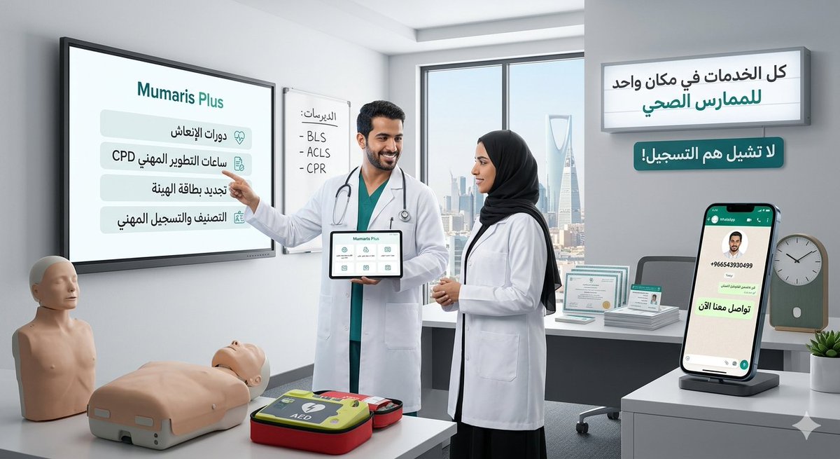 bar0048's tweet photo. هل تحتاج ساعات CME لتجديد بطاقة الهيئة أو استكمال نقاط التطوير المهني؟
نوفر لك ساعات التعليم الطبي المستمر (CME) المعتمدة:من 2 إلى 60 ساعة إنجاز سريع وإجراءات ميسرة
شهادات دورات معتمدة:
BLS
CPR
ACLS
PALS
NRP
ATLS
PHTLS
مناسبة للممارسين الصحيين
دعم في استكمال متطلبات التجديد https://t.co/1I0frzE5Tv