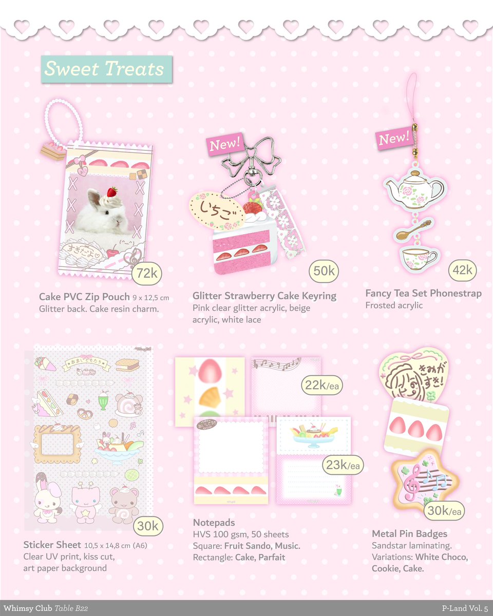 whlmsyclub's tweet photo. ↻ and ♡ are appreciated! 

Whimsy Club Catalogue for #PLandVol5 #PLandArtMarket

♪ B22
📆6/6 - 7/6 (both days)
📍Nirmana Falatehan, Blok M

mail order: 30/5 - 7/6
https://t.co/U6UfpBlhhO 

🪽Originals, BOYNEXTDOOR, CORTIS, LNGSHOT, ILLIT, KiiiKiii, RIIZE, NCT Wish, KHH

(1/2) https://t.co/K3yEgxal9j