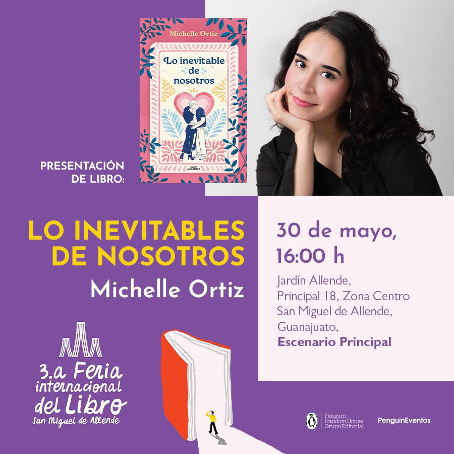 morraquelee's tweet photo. Vine a San Miguel de Allende a presentar una novela que me recuerdan tanto a los colores bonitos de las calles de la ciudad. ¡Nos vemos mañana! 🩷 https://t.co/uxetGvgngF