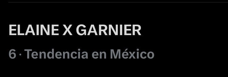 HarcuryTeam's tweet photo. Mil gracias por el apoyo ya somos tendencia #6, sigamos apoyando para subirla un poco más 

ELAINE X GARNIER

✨Team Harcury🩷🖤✨ https://t.co/JEoteSIhya