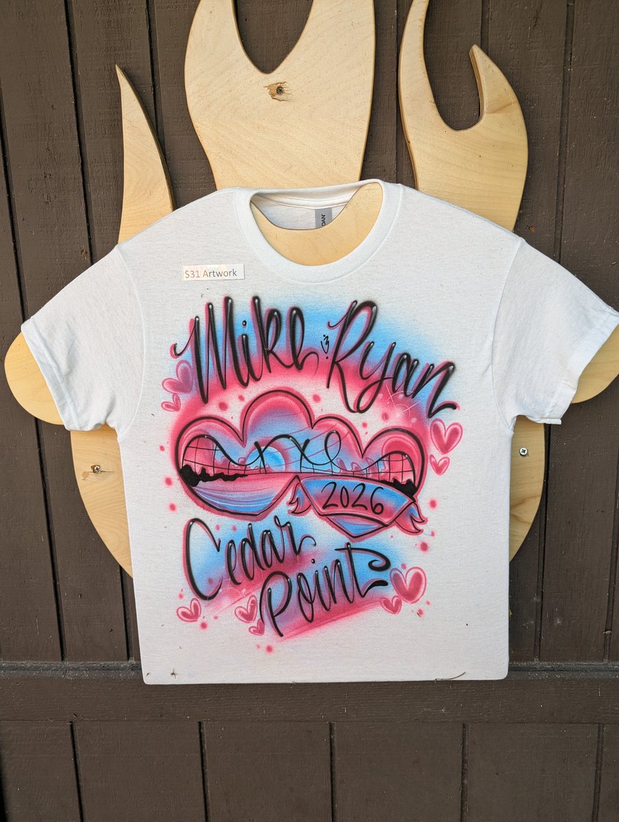 dinosaurpilots's tweet photo. @mikeryan So you don't want the example art airbrush shirt from the Midwest amusement park? https://t.co/JEmNEQUmpj