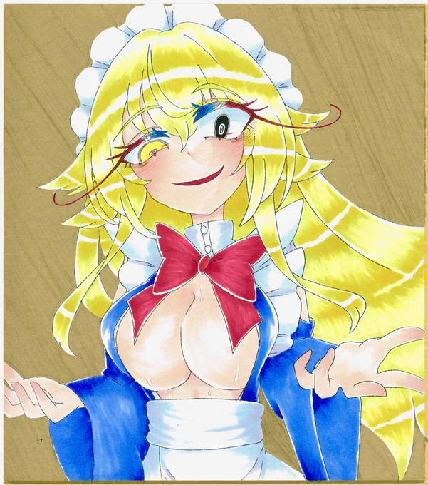 これは名華祭で頒布する予定の夢月ちゃんです( ˙꒳​˙ )わるい顔〜 #夢月 #東方Project