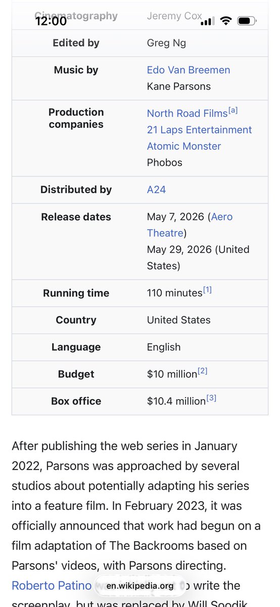 TrevarAV's tweet photo. @bob_noss @Hubert_Fronten3 @PopcornNMovie You mean a 10 million dollar horror film, either way, that’s the not the point. https://t.co/AWbGAJNyaP