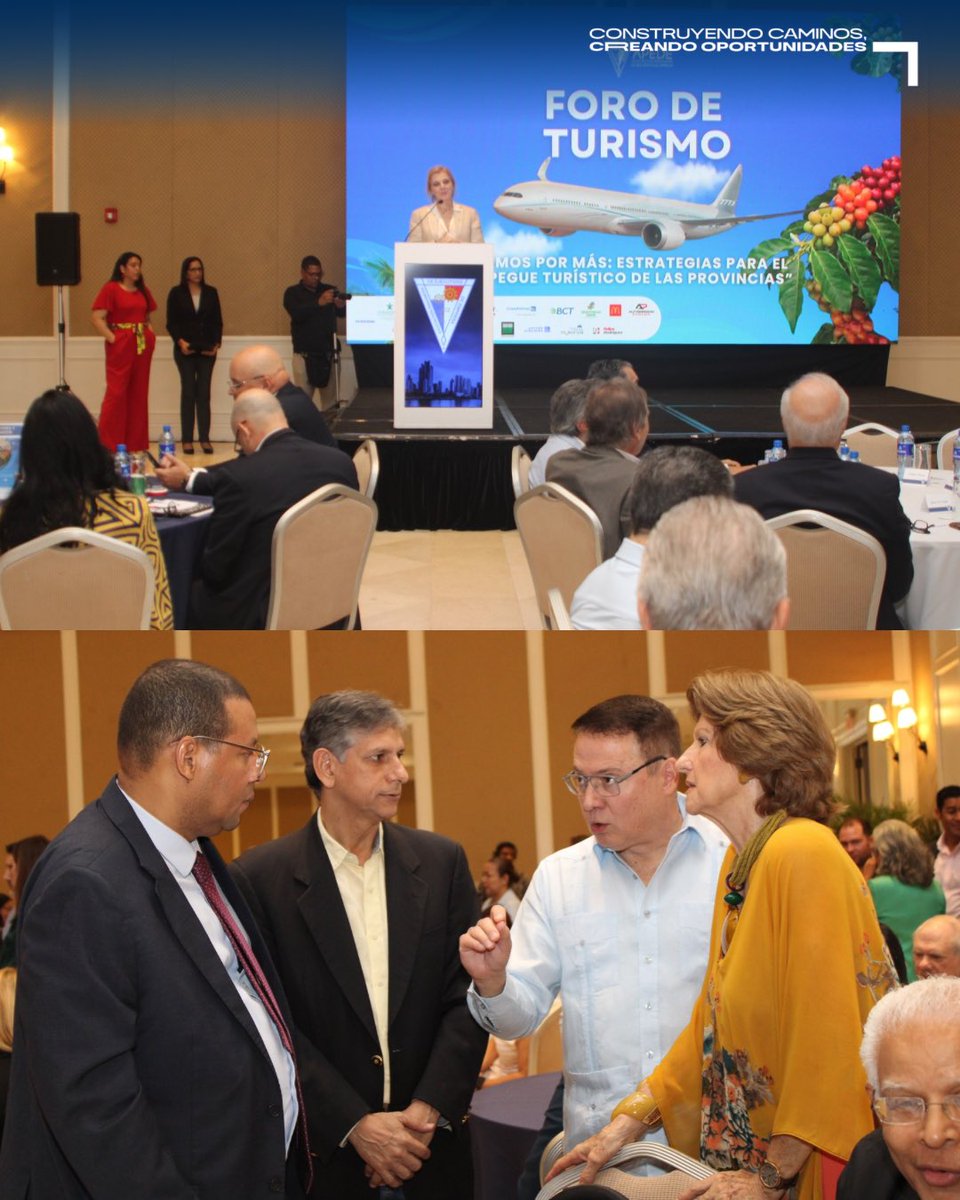 MOPPma's tweet photo. En el marco del Foro de Turismo APEDE 2026, el ministro de Obras Públicas, José Luis Andrade, presentó la estrategia Visión 2040 para la modernización de la red vial en el interior y resaltó que, sin tomar en cuenta el proyecto del Cuarto Puente sobre el Canal de Panamá, el MOP https://t.co/PT5SArHFYn