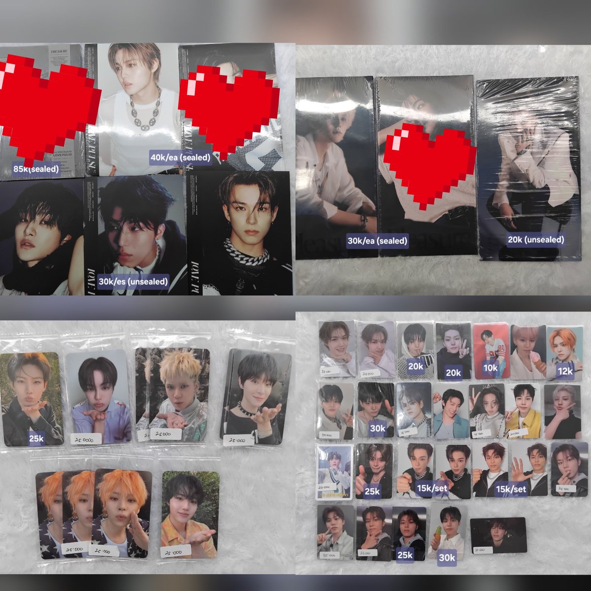 jongugfgf's tweet photo. wts clear sale stop kolek
treasure hyunsuk jihoon yoshi junkyu jaehyuk doyoung asahi haruto jeongwoo junghwan

✅️co 🍊/ manual
✅️nego
❌️pack &amp; adm 18%
dom jatim 
wts wtb wtt wta treasure only update https://t.co/6yztx9u6Da