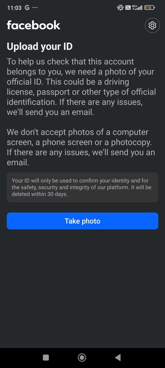 NePPA_G6's tweet photo. And they asked for my real face and national ID on my secondary account, #Facebook sure doesn't respect privacy. https://t.co/bmACQphFTK