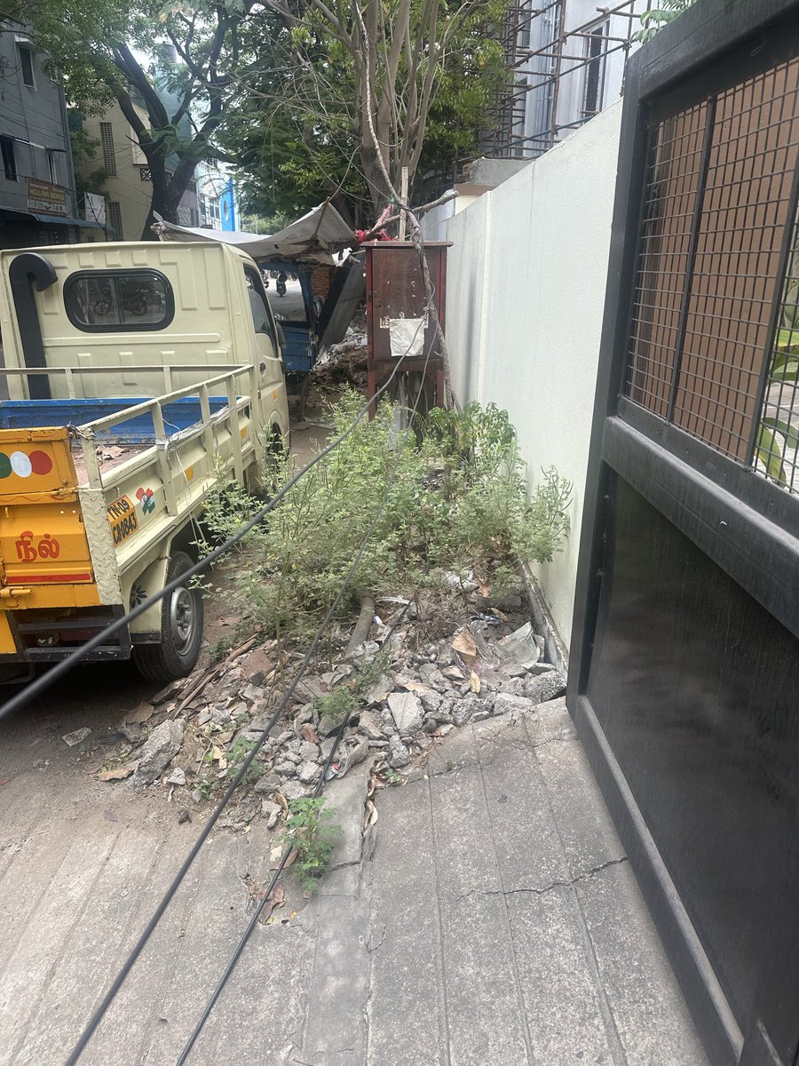 imkirankumar's tweet photo. @chennaicorp These thick cables are blocking my entire entrance and making it impossible to take my car out safely. The workers here don’t bother removing them despite repeated requests. This is daily harassment! Need immediate action from authorities.Trustpuram 1st Cross Street https://t.co/2mklCe50fg