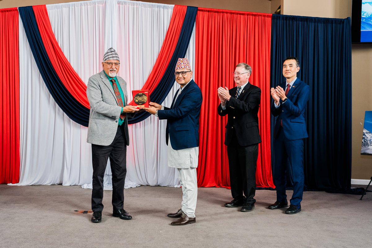 cgnsfo's tweet photo. International Affairs Advisor to Lieutenant Governor of California Mr. Evan Reade, and Council Member of Hercules City Mr. Dilli Bhattarai made remarks in the event. Five-time summiteer Mr. Lhakpa Norbu Sherpa recounted his experience of climbing the highest peak of the world... https://t.co/e1B92aYl5s