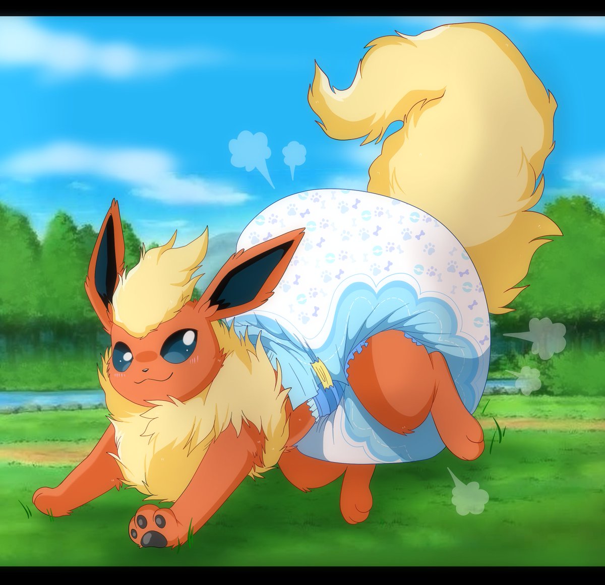 pawplanets's tweet photo. 🔥Flareon! - P*treon Reward🔥 #ABDL #diaperfur #babyfur https://t.co/g1WLODVsUC