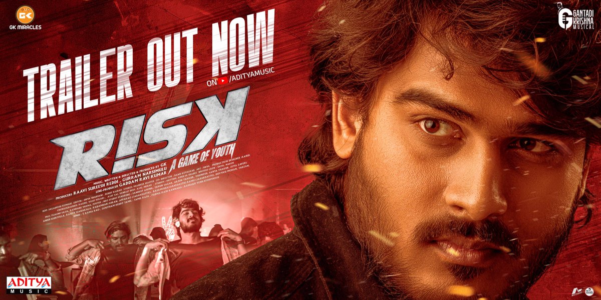 adityamusic's tweet photo. Buckle up for a thrilling suspense ride β the #Risk trailer is out now on @adityamusic! π₯π¬
βΆοΈ https://t.co/cvkGqSKg01
@SandeepAshwa @SanyaThakurr @KrishnaGantadi @RAMBABUVARMA #GKMiracles https://t.co/vmfAShzJe1