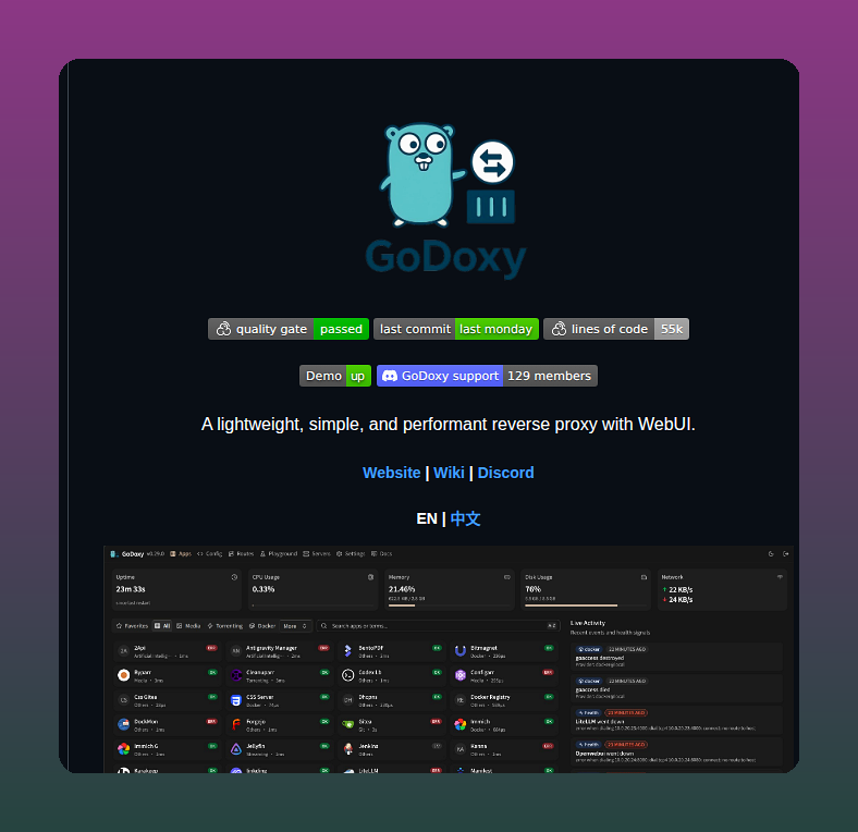 tom_doerr's tweet photo. High-performance reverse proxy and container orchestrator for self-hosters

https://t.co/J9yOsK4iHL https://t.co/lkAS4kSVWh