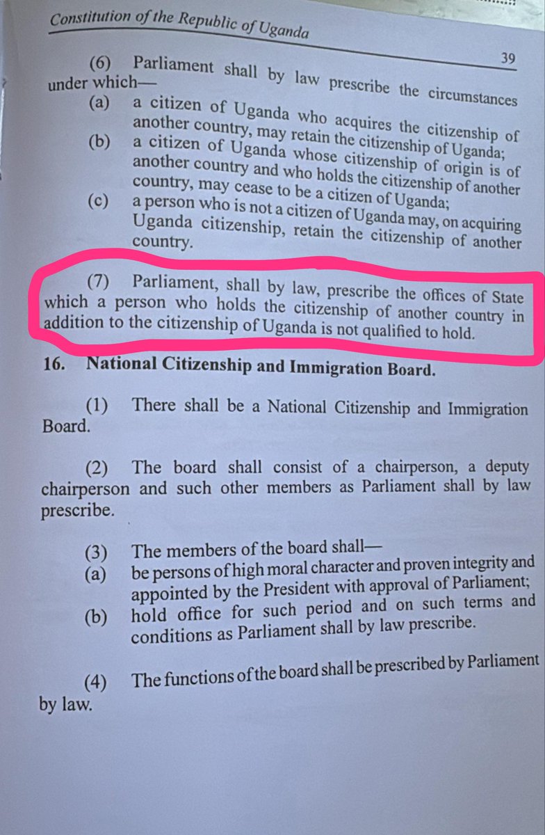 IsaacSsemakadde's tweet photo. @CanaryMugume That argument is invalid. It deliberately ignores Article 15(7) and two cardinal rules of constitutional interpretation: (a) the Constitution must be read as a whole; and (b) a specific provision prevails over a general provision on the same subject.

Best wishes to the nominee✍🏾 https://t.co/Q9PU9tnehF