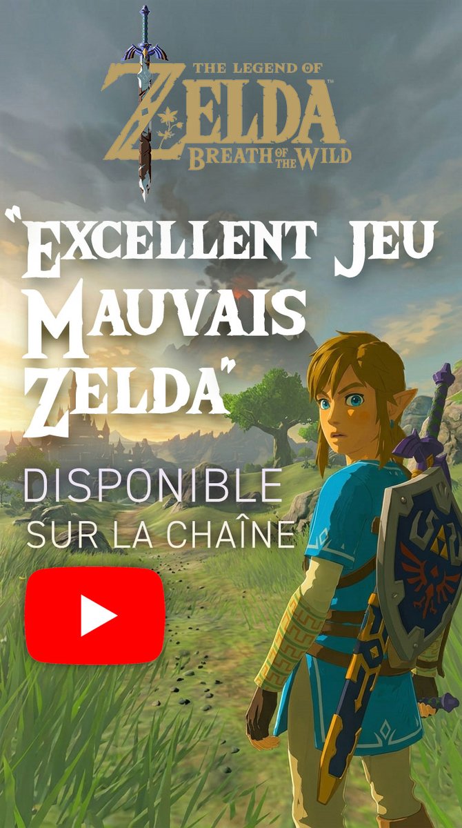 YannSolo007's tweet photo. "Breath of the Wild : un excellent jeu, mais un mauvais Zelda !"

🚨 Ma dernière vidéo est en ligne ici :
➡️ https://t.co/kS3FAt95GE

Je compte sur vos partages et vos retours 💬

#Zelda #BreathOfTheWild #NintendoSwitch
